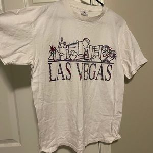vintage single stitch Las Vegas strip graphic cotton t shirt size large